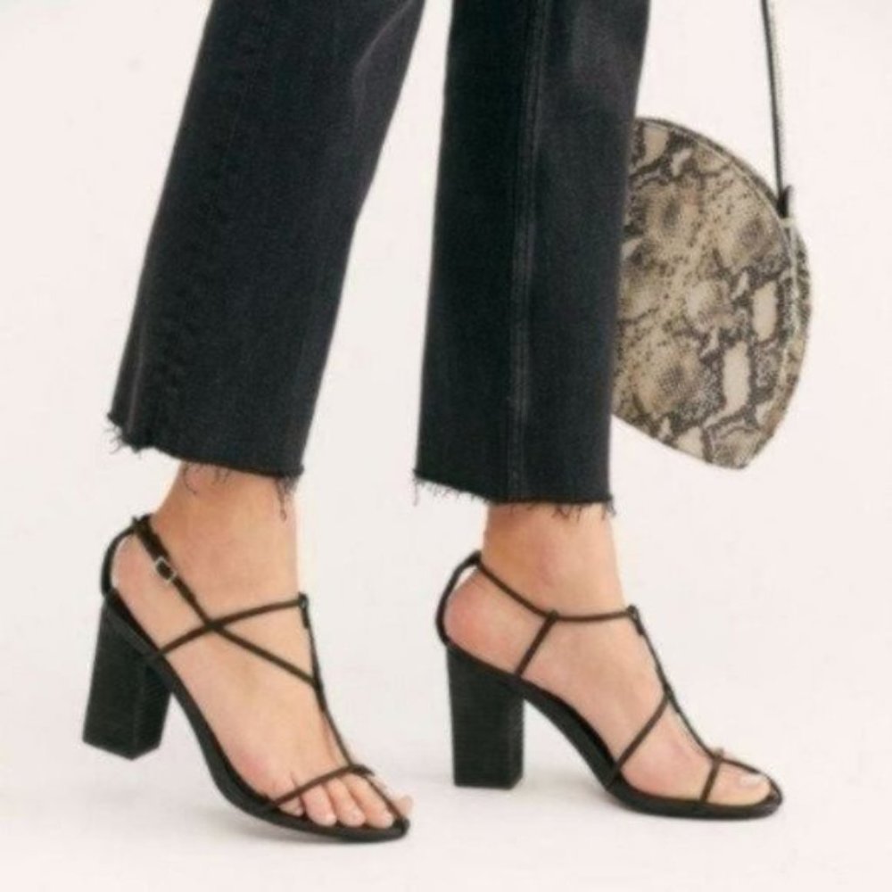 Free people x Jeffrey Campbell Fiesta Sandals Black Size 10